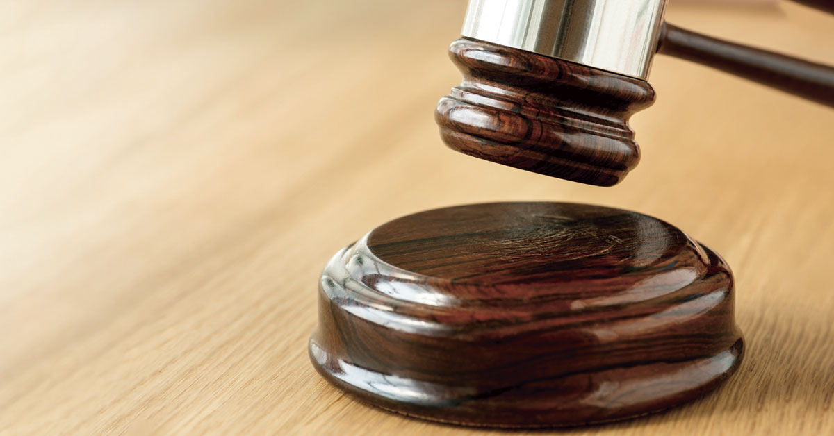martillo del tribunal superior de justicia